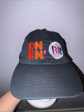 Dunkin Donuts Baskin Robins Embroidered Black Hat Cap